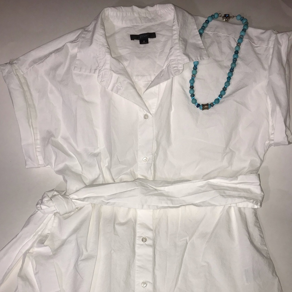 J Crew - Button Front Tie Waist